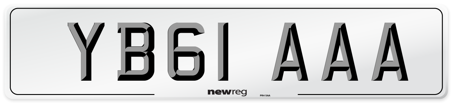 YB61 AAA Number Plate from New Reg